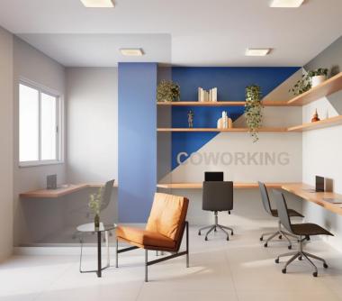 Perspectiva artística do coworking