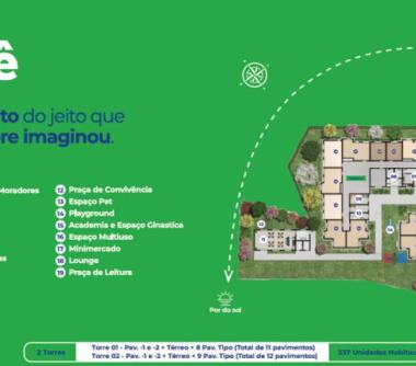 Perspectiva artística da implantação